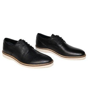 NWB Steve Madden Whitby Oxford Black Lace Up Round Toe Mens Shoe